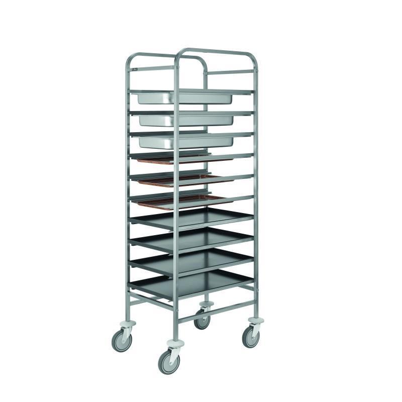 Kvalitetni kolica za poslužavnike od nerđajućeg čelika