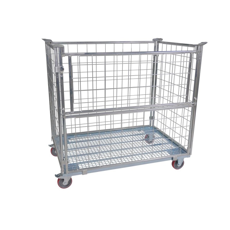 Premični mrežasti jekleni zabojnik
