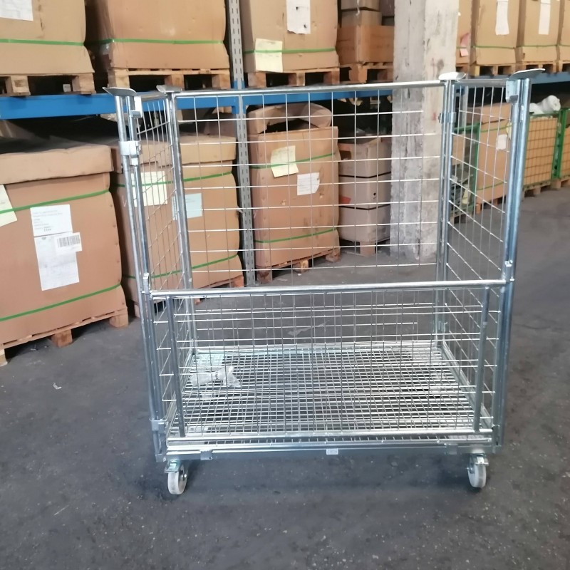 Premični mrežasti jekleni zabojnik
