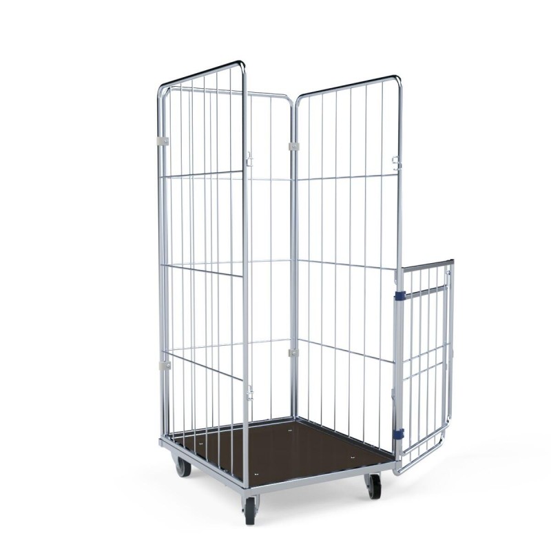 Mobiler Gittercontainer für Wäsche: PREMIUM URSULA III S 4.0