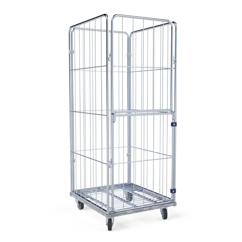 Mobiler Gittercontainer für Wäsche: PREMIUM URSULA III S 4.0