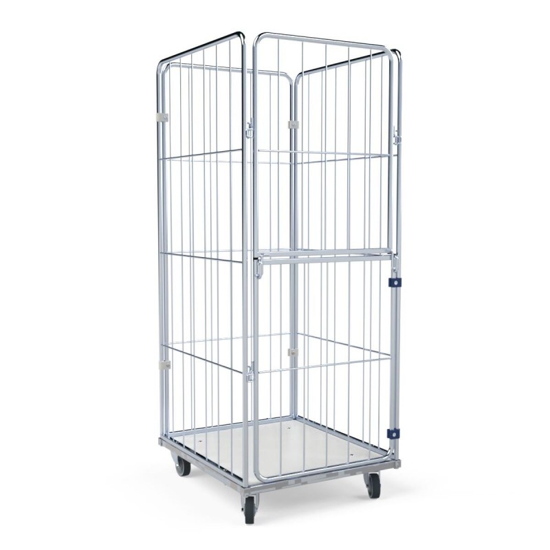 Mobiler Gittercontainer für Wäsche: PREMIUM URSULA III S 4.0