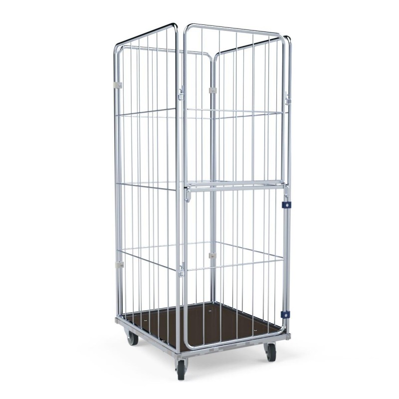 Mobiler Gittercontainer für Wäsche: PREMIUM URSULA III S 4.0