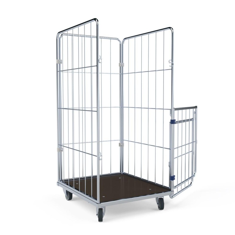 Mobiler Gittercontainer für Wäsche: PREMIUM URSULA III S 4.0