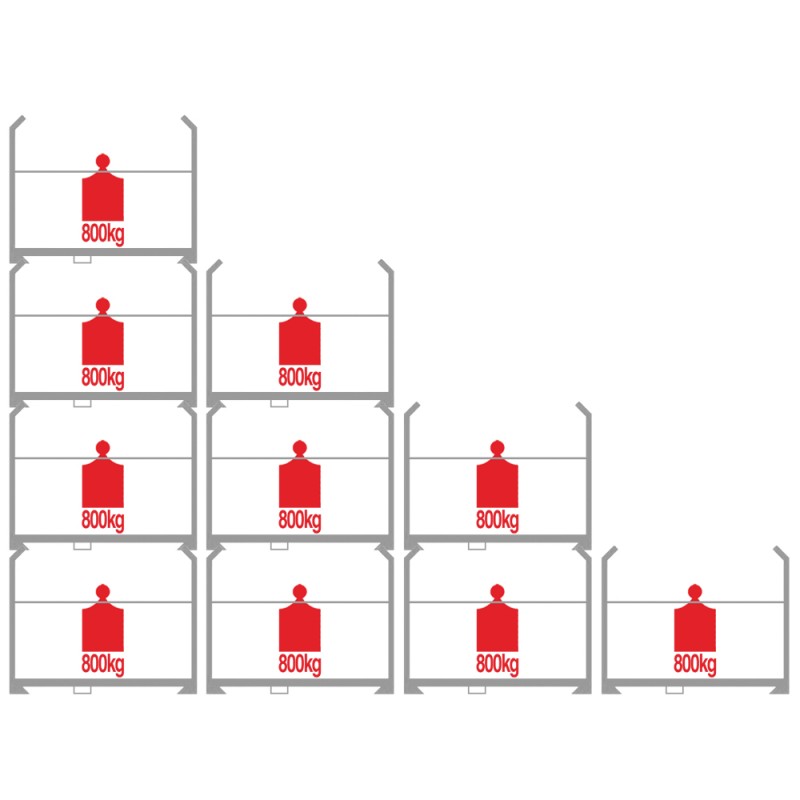 Mozgatható állvány gumiabroncsok tárolására