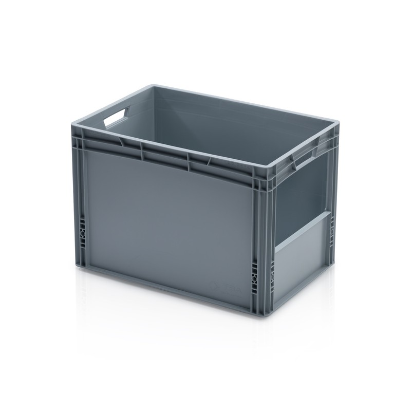 Spredaj odprti skladalni plastični zaboj: Anežka II
