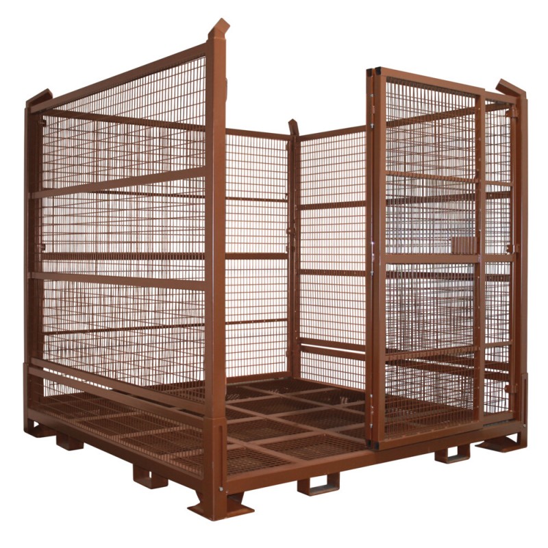 Veliki prostorni mrežasti zaboj za transport: zložljivi
