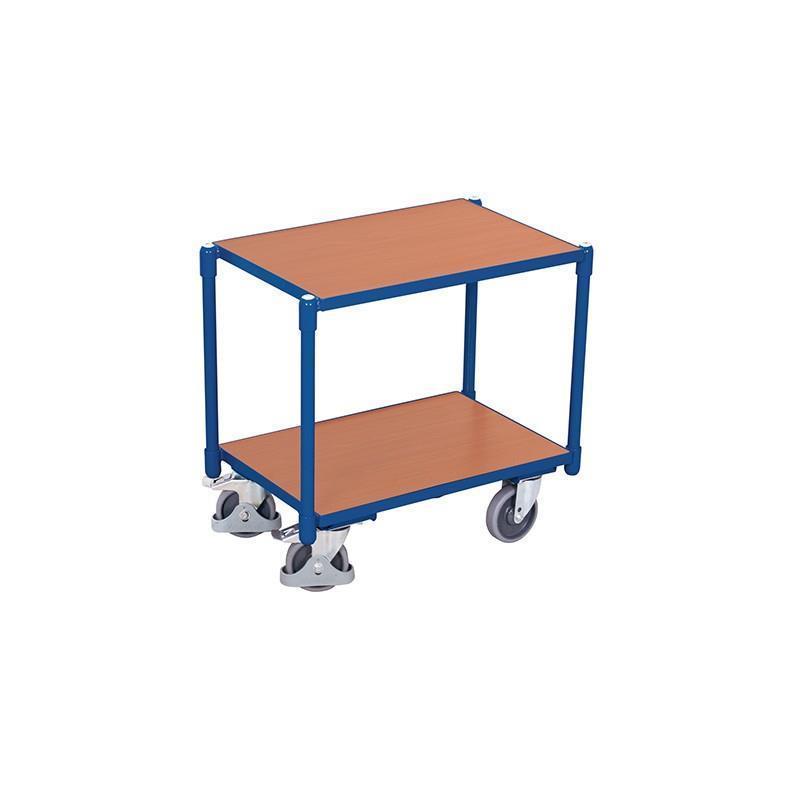 Kolica za euro kontejnere sa 2 police, standardne kočnice