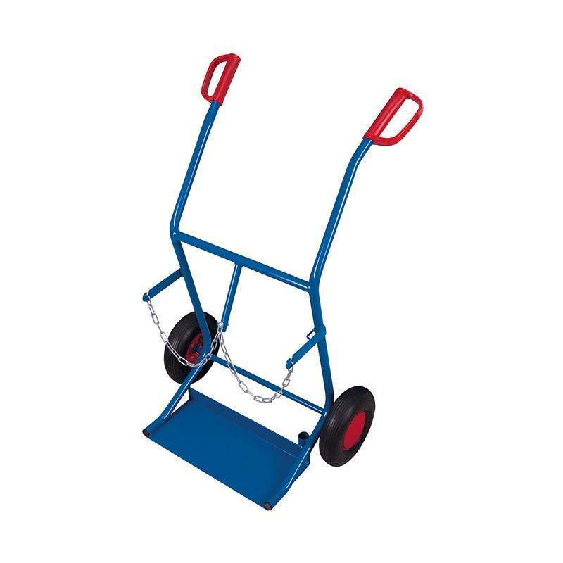 Wagen für Gasflaschen für 2 Flaschen 20 l.