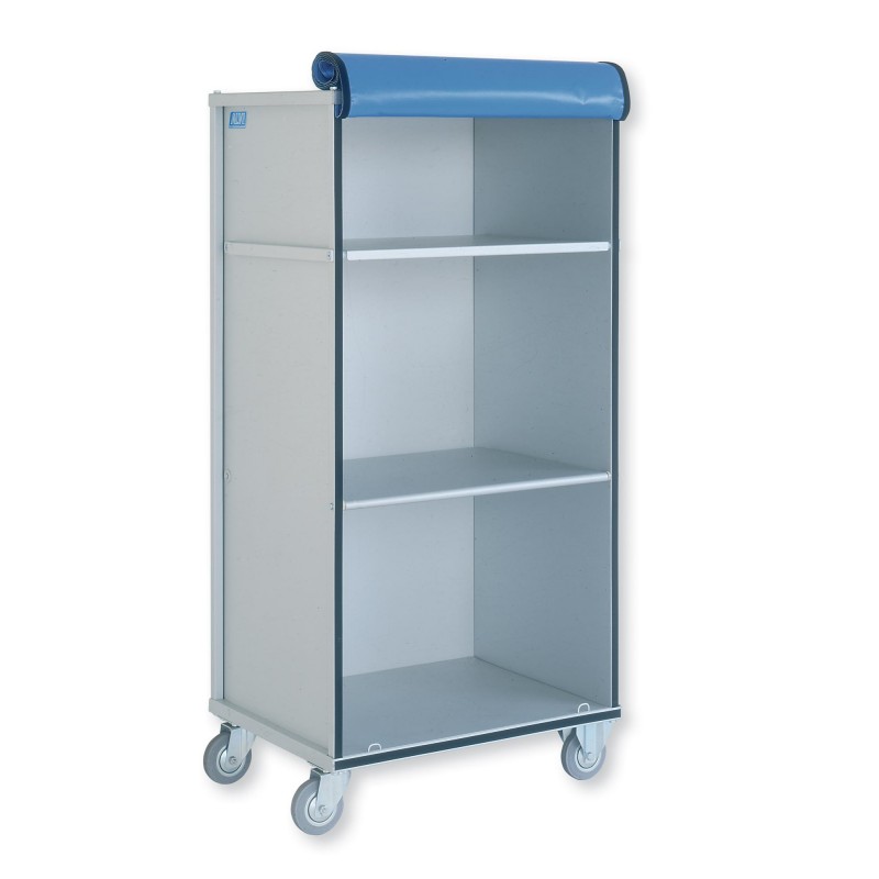 Zabojni voziček za prevoz perila - plastična zavesa
