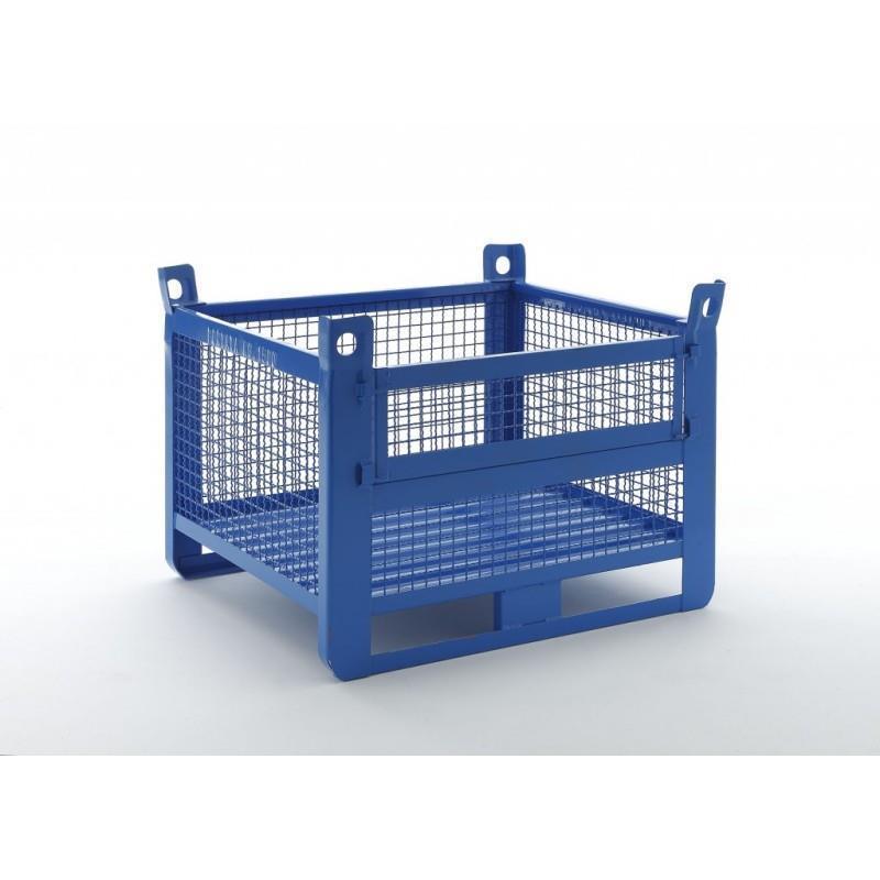 Wire mesh container with folding side (1500 Kg)