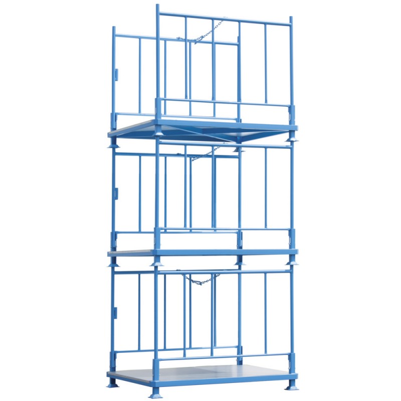 Összecsukható fém raktári polc