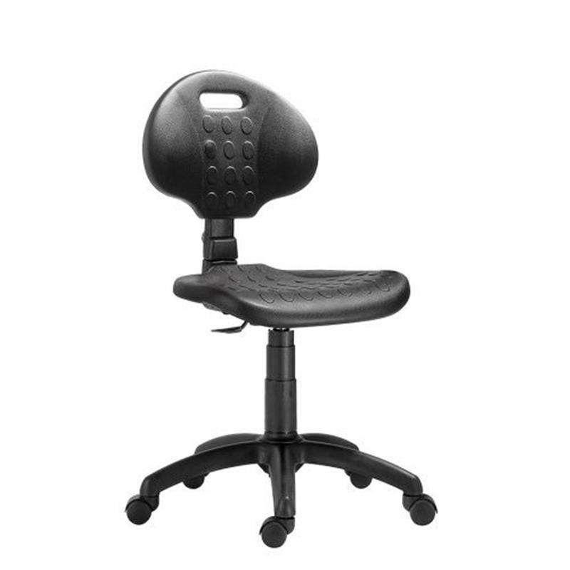 Work chair with wheels, glides, backrest