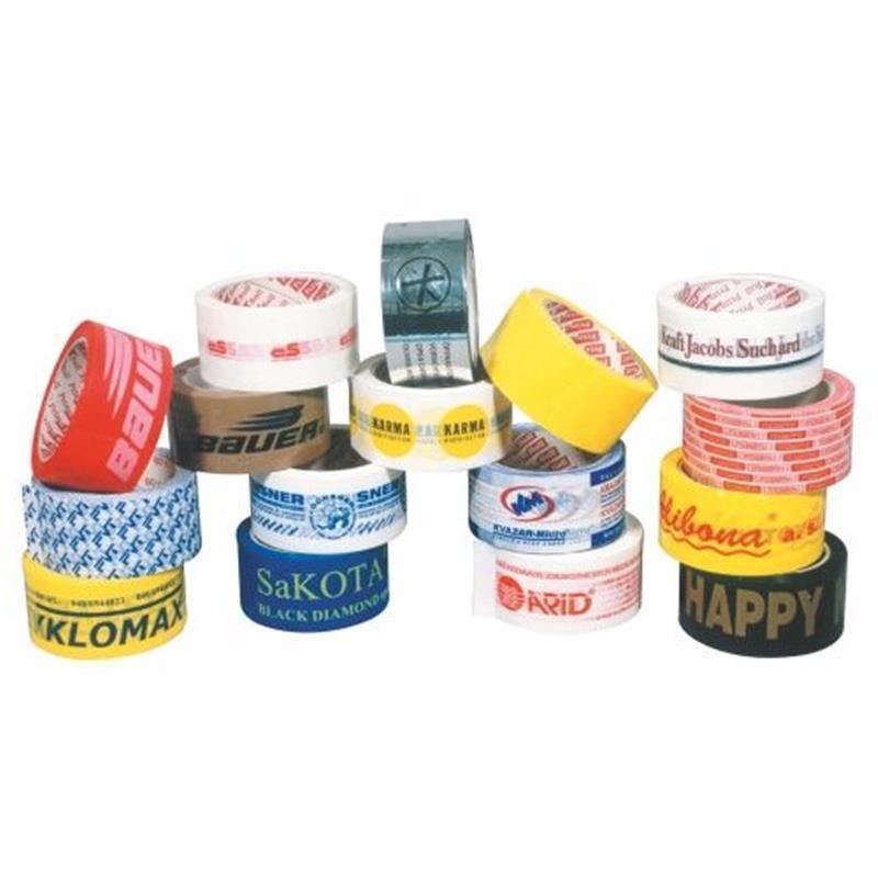 Printed adhesive tapes