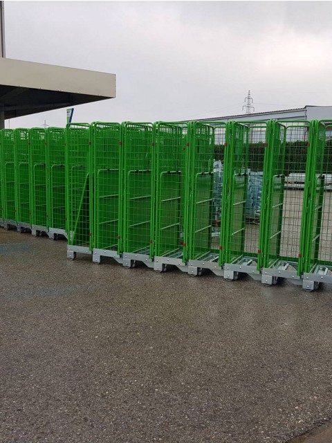 Proizvodnja po meri zložljivih mrežastih zabojnikov