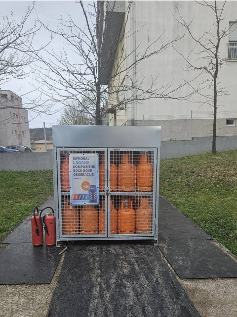 Izdelava kletk za skladiščenje jeklenk