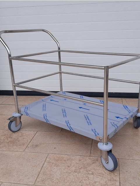 Inox zabojni vozički za bolnišnice