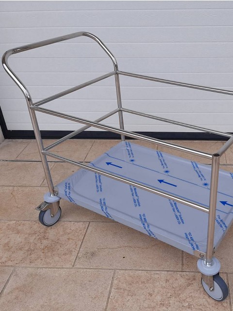 Inox zabojni vozički za bolnišnice