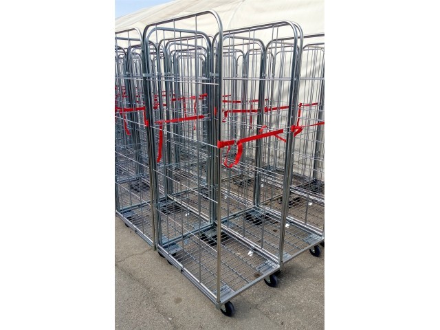 Žičnati vozički z ograjo za pralnico perila