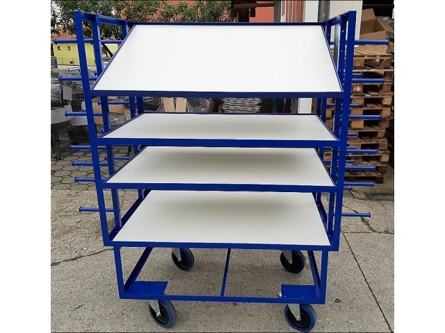 Kommissionierwagen KANBAN, entwickelt für Postproduktionsbewegungen