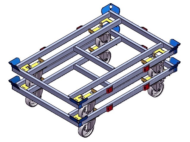 Kundenspezifische Transport-Paletten Fahrgestelle für einen einfacheren Transport