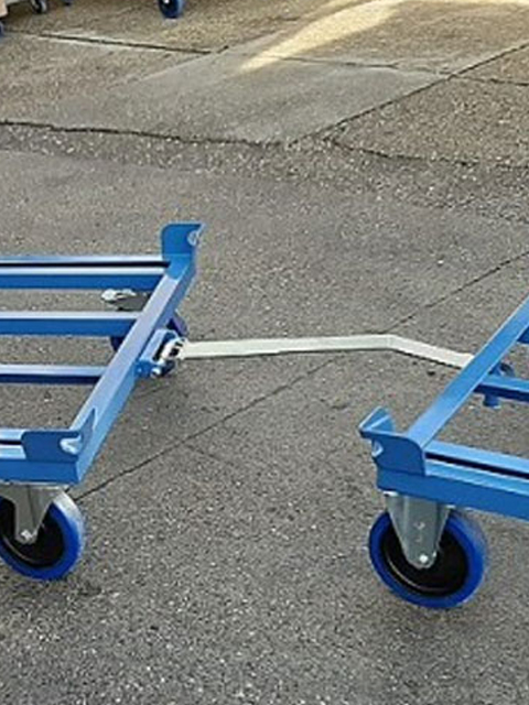 Okvirji s kolesi proizvedeni s posebno vlečno rudno