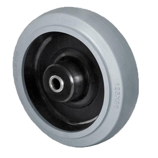 100 mm stainless steel wheel, without fork with non-trace elastic rubber