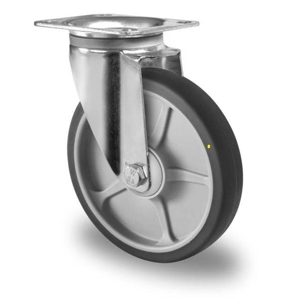 160 mm flexible antistatic wheel with ball bearing