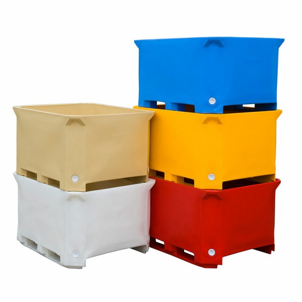 Impermeable containers for food processing use