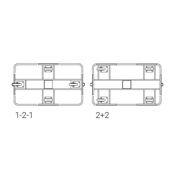 Aluminium laundry container - lift bottom + side scale