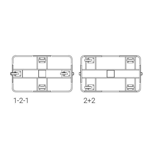 Aluminium laundry transport container - perforated (10 mm diameter holes)