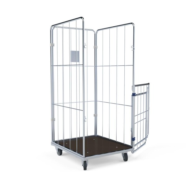 Economical laundry trolley made of mesh: BASIC URSULA II L 4.0