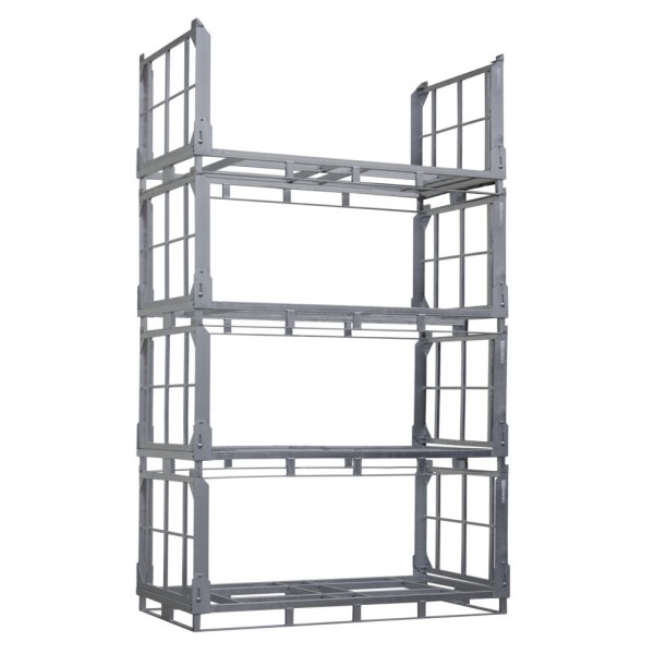 Galvanized storage rack for long loads