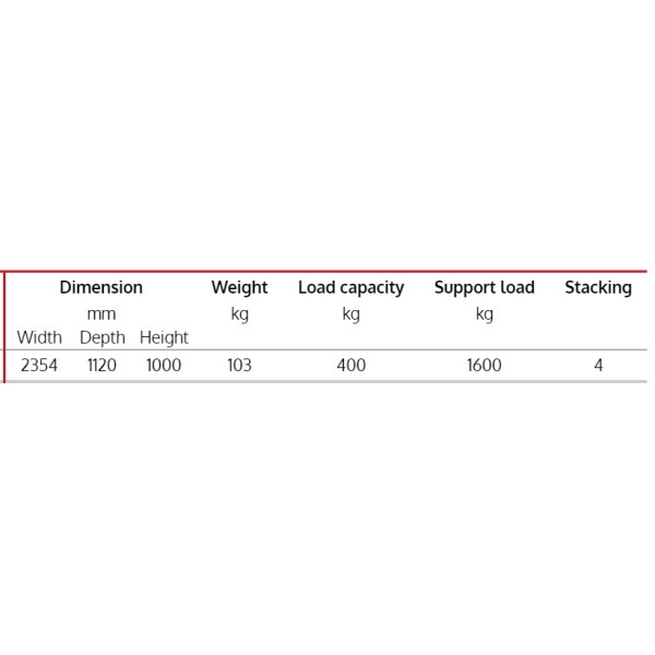 Galvanized storage rack for long loads