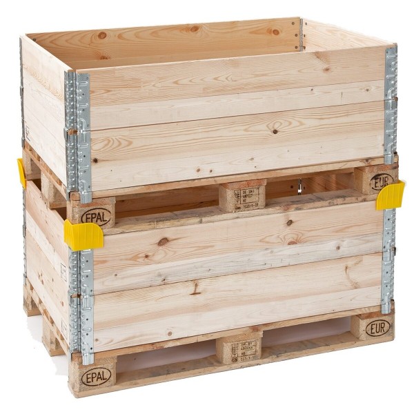 Wooden frame for EU pallets