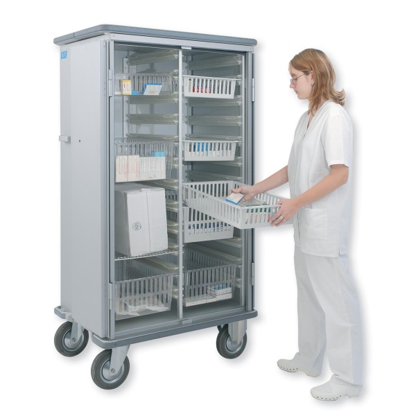 Modular trolleys for transport of consumables and medicines