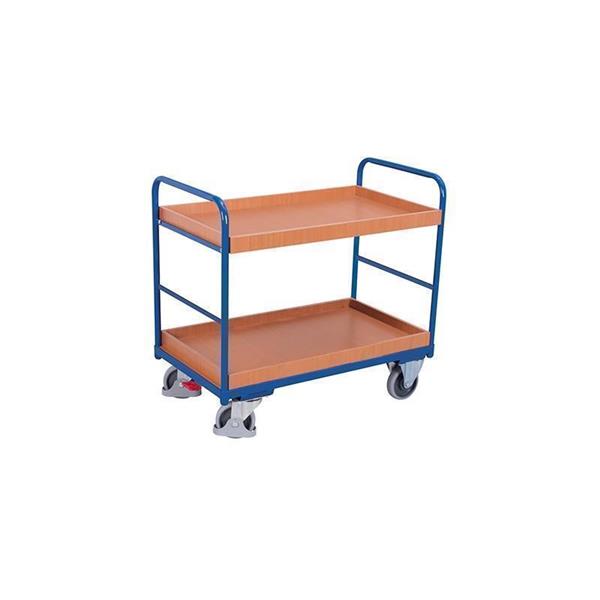 Assembly cart with 2 shelves, version with 2 trays