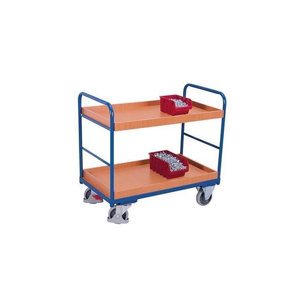 Assembly cart with 2 shelves, version with 2 trays