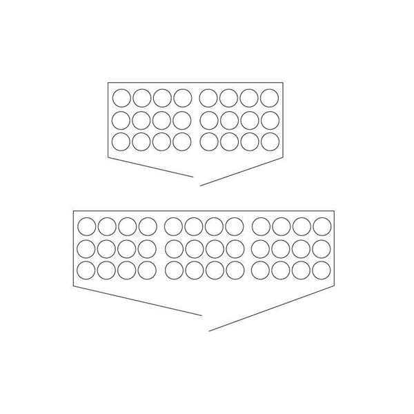 Mesh cabinet for storing cylinders - 18/24 or 27/36 cylinders