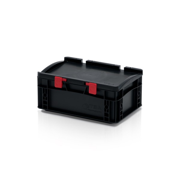 Stackable ESD box with lid: Nikol II