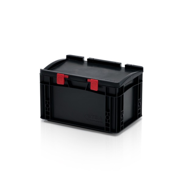 Stackable ESD box with lid: Nikol II