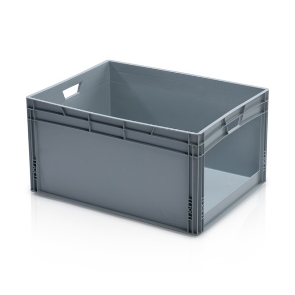 Open front euro plastic box for storage: Rozálie III