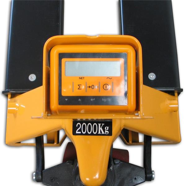 Manual pallet truck with scale - with precise display