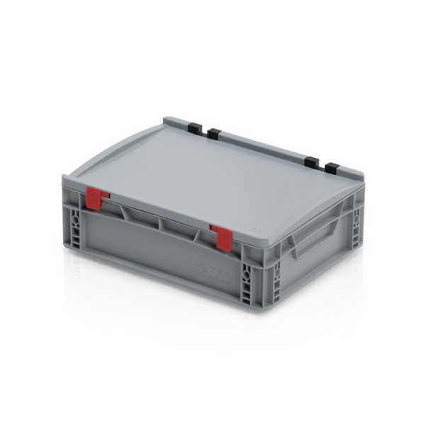 Plastic euro box for storage with lid: Aneta III