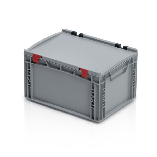 Plastic euro box for storage with lid: Aneta III