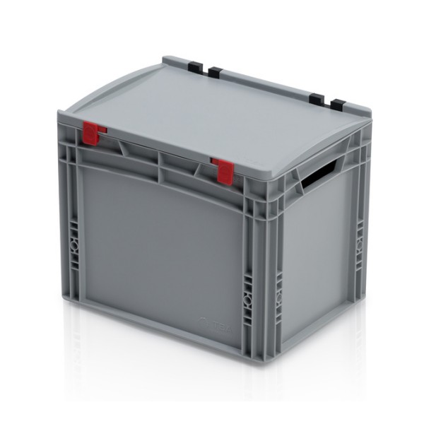 Plastic euro box for storage with lid: Aneta III