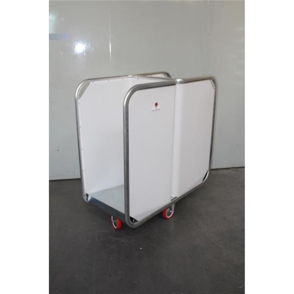 Plastic box trolley for stock movement