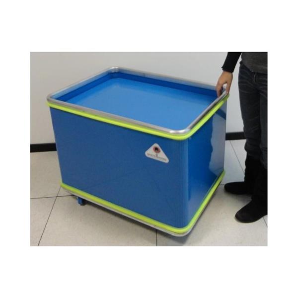 Plastična kutijasta kolica za praonice rublja, hotele ili industriju (podizni pod)
