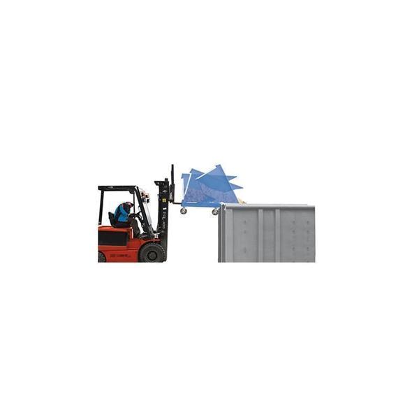 Tilting container without wheels