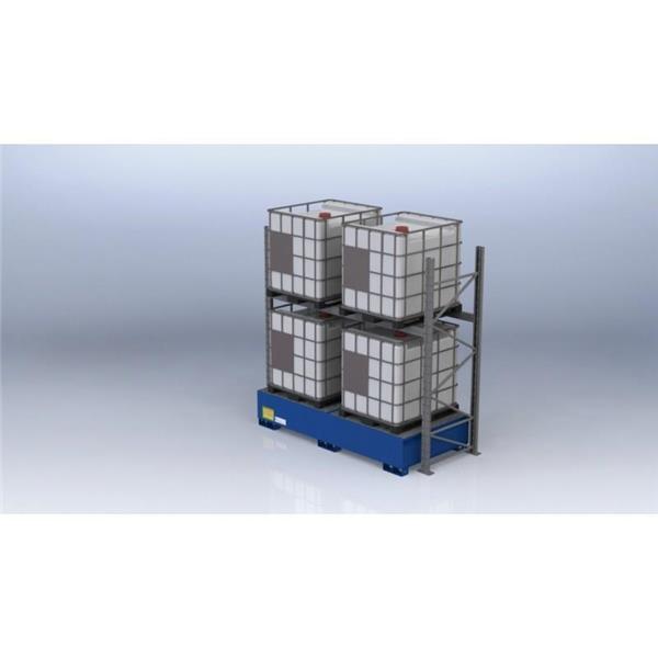 Shelf rack for IBC containers